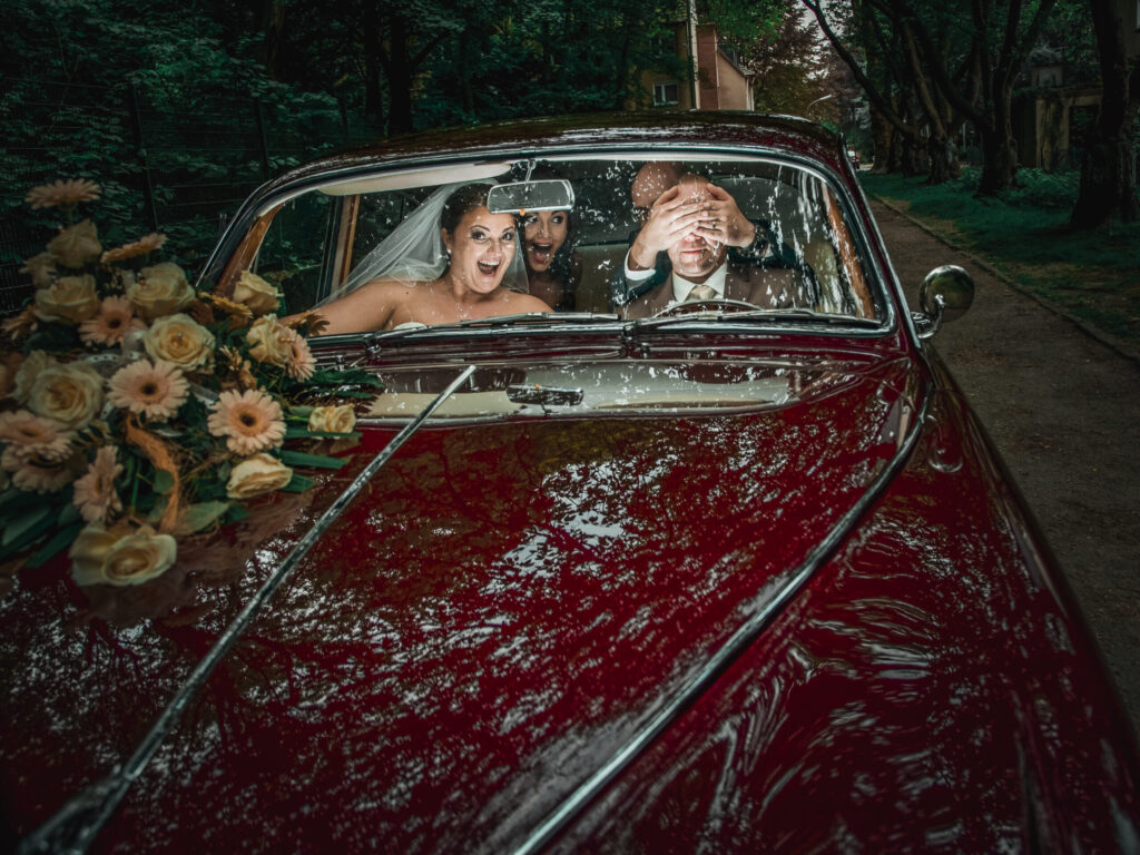 Kreatives Brautportrait am Hochzeitstag