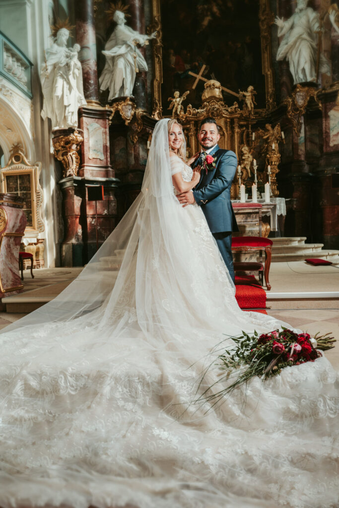 Kreatives Brautportrait am Hochzeitstag