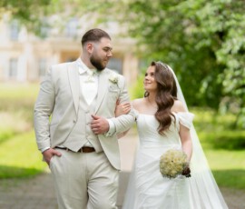 Brautpaar bei der Hochzeit im TaVe Holzgerlingen